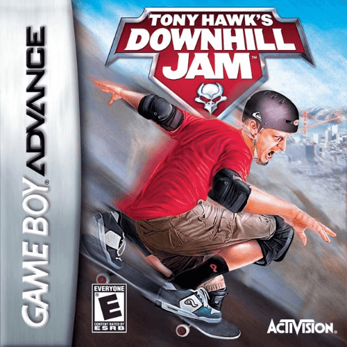 Tony Hawk Downhill Jam box art for GameBoy Advance